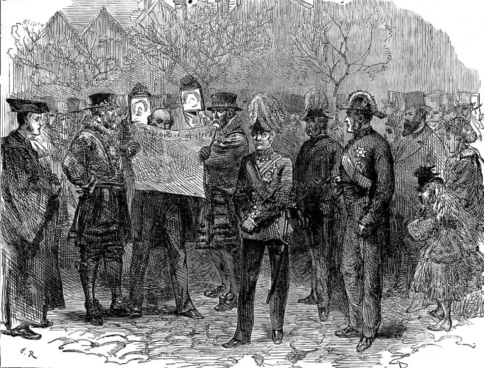 Framed Print : Installation of the new Constable of the Tower, 1871. Creator: Unknown Framed Print : Installation of the new Constable of the Tower, 1871. Creator: Unknown