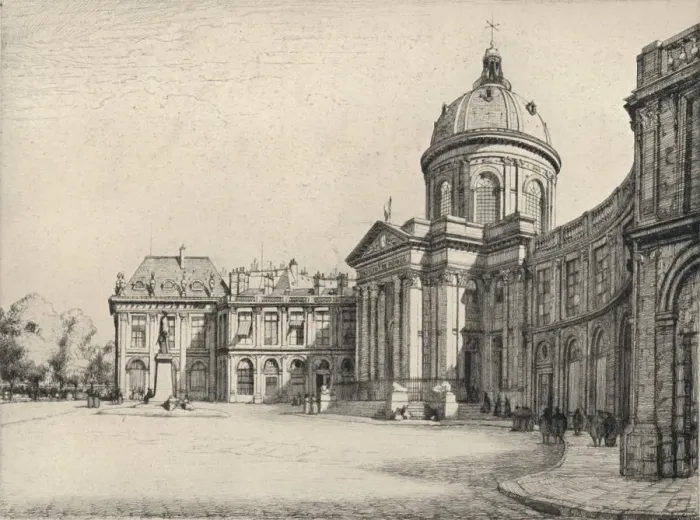 Framed Print : The Institut de France, 1915. Artist: Herman Armour Webster Framed Print : The Institut de France, 1915. Artist: Herman Armour Webster