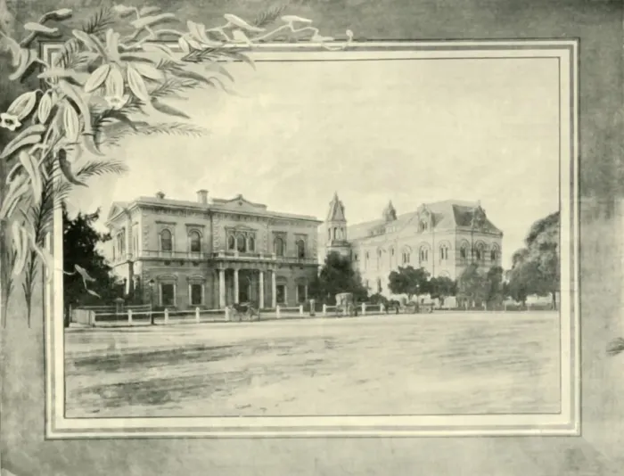 Framed Print : Institute and Museum, Adelaide, 1901. Creator: Unknown Framed Print : Institute and Museum, Adelaide, 1901. Creator: Unknown