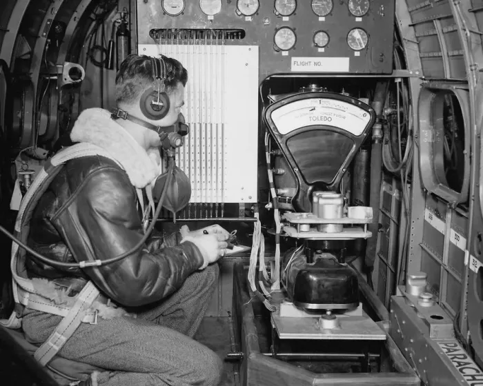 Framed Print : Instrumentation in B-29, 1944. Creator: NASA Framed Print : Instrumentation in B-29, 1944. Creator: NASA