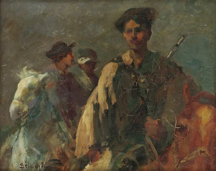 Framed Print : Insurgents, 1900-1918. Creator: Istvan Burchard-Belavary