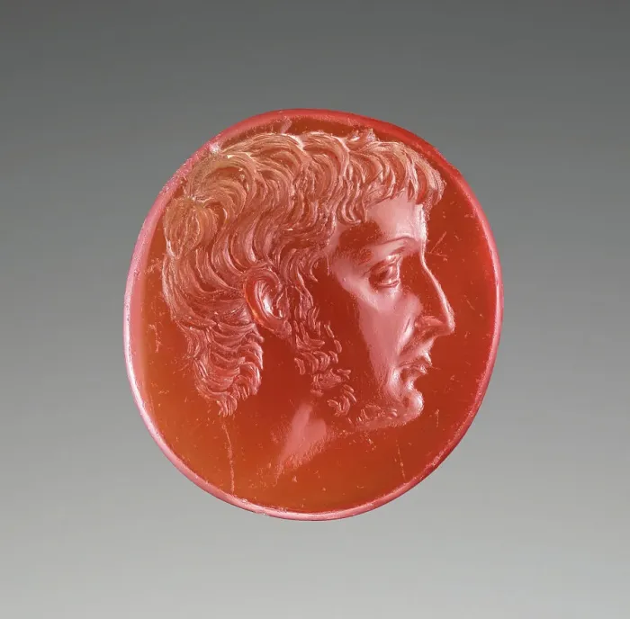 Framed Print : Intaglio with Portrait of Octavian, 44-30 B.C. Creator: Unknown Framed Print : Intaglio with Portrait of Octavian, 44-30 B.C. Creator: Unknown