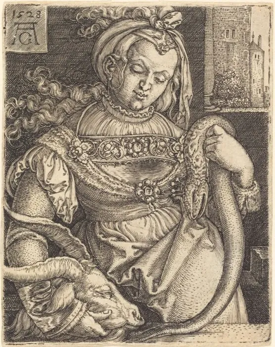 Framed Print : Intemperance, 1528. Creator: Heinrich Aldegrever Framed Print : Intemperance, 1528. Creator: Heinrich Aldegrever