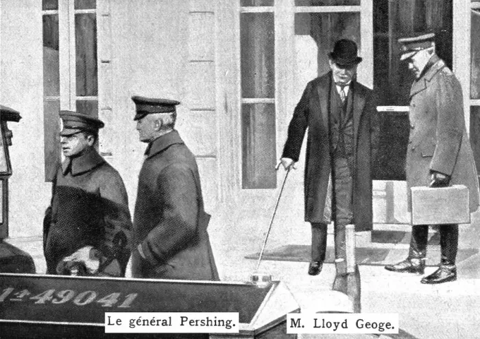 Framed Print : Inter-allied Solidarity; General Pershing and Mr. Lloyd George. The first meeting... 1918 Creator: Unknown Framed Print : Inter-allied Solidarity; General Pershing and Mr. Lloyd George. The first meeting... 1918 Creator: Unknown