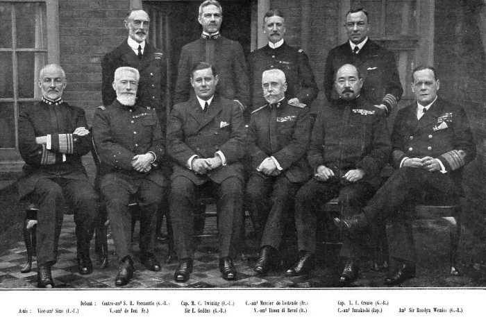 Framed Print : Inter-allied Solidarity; The Inter-Allied Naval Council, meeting for the first time.. 1918. Creator: Unknown Framed Print : Inter-allied Solidarity; The Inter-Allied Naval Council, meeting for the first time.. 1918. Creator: Unknown