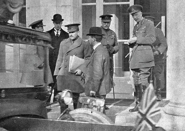 Inter-allied Solidarity; On the steps, Marshal Douglas Haig and General Wilson... 1918. Creator: Unknown