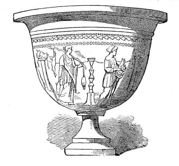 Interesting Greek vase discovered at Capua, 1854. Creator: Unknown