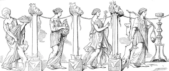 Framed Print : Interesting Greek vase discovered at Capua, 1854. Creator: Unknown Framed Print : Interesting Greek vase discovered at Capua, 1854. Creator: Unknown