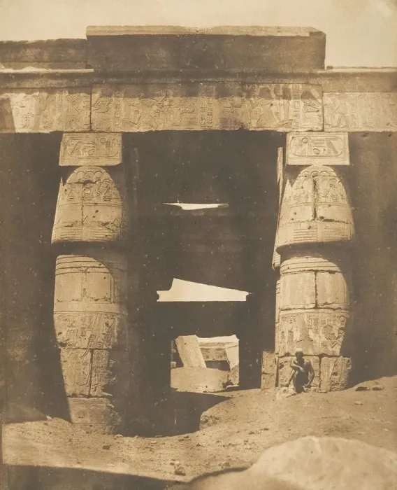 Framed Print : Interieur du Temple de Khons, a Karnac, Thebes, 1849-50