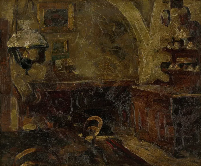 Framed Print : Interior, 1905-1910. Creator: Konstantin Kovari-Kacmarik Framed Print : Interior, 1905-1910. Creator: Konstantin Kovari-Kacmarik