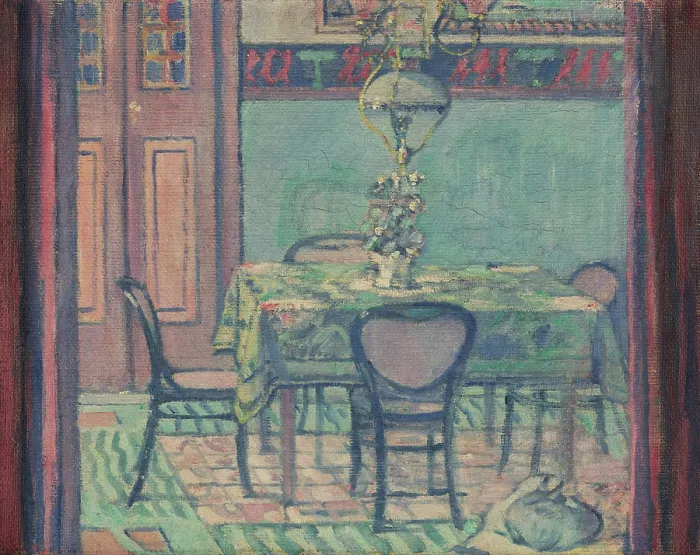 Framed Print : Interior, 1918. Creator: Marussig, Pietro (1879-1937) Framed Print : Interior, 1918. Creator: Marussig, Pietro (1879-1937)