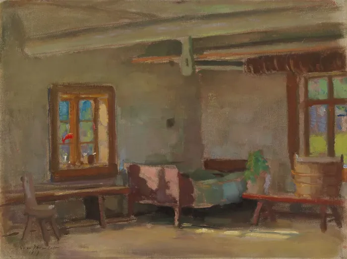 Framed Print : Interior, 1919. Creator: Eero Jarnefelt Framed Print : Interior, 1919. Creator: Eero Jarnefelt