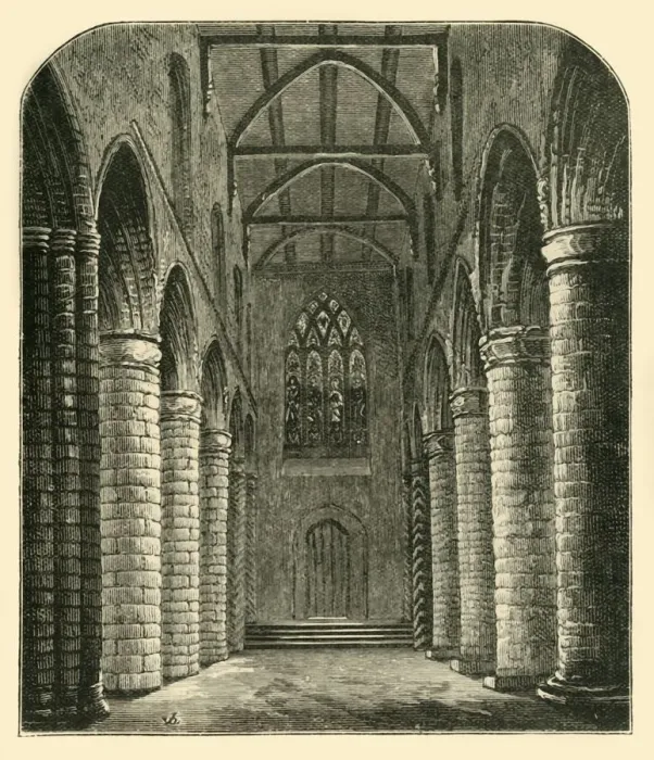 Framed Print : Interior of the Abbey Nave, Looking West, 1898. Creator: Unknown Framed Print : Interior of the Abbey Nave, Looking West, 1898. Creator: Unknown