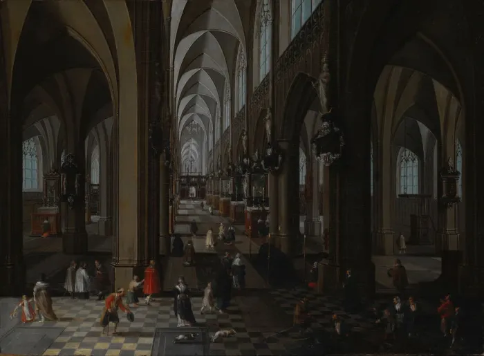Framed Print : Interior of Antwerp Cathedral, 1651. Artist: Neeffs, Pieter, the Elder (1578-1661) Framed Print : Interior of Antwerp Cathedral, 1651. Artist: Neeffs, Pieter, the Elder (1578-1661)
