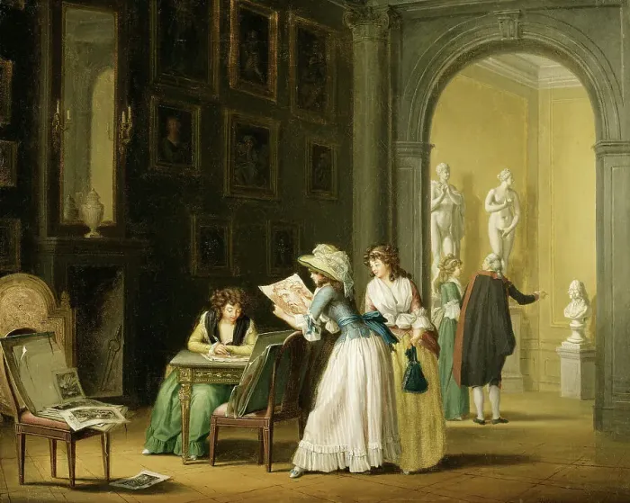 Framed Print : Interior from an Art Collection. Creator: Per Hillestrom Framed Print : Interior from an Art Collection. Creator: Per Hillestrom