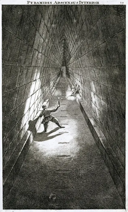 Framed Print : Interior ascent of a pyramid, c1780 Framed Print : Interior ascent of a pyramid, c1780
