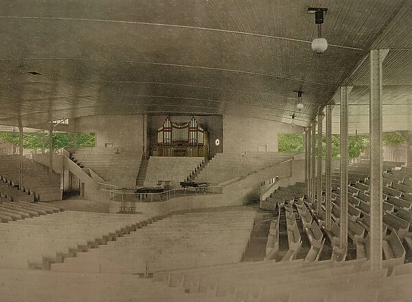 Interior of Assembly Hall (i.e. the Amphitheater), Chautauqua, New York, c1899. Creator: Unknown