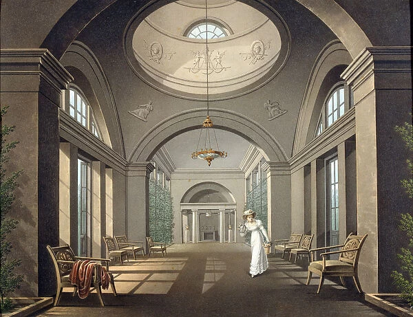 Interior of the Aviary in the Pavlovsk Palace, mid 19th century