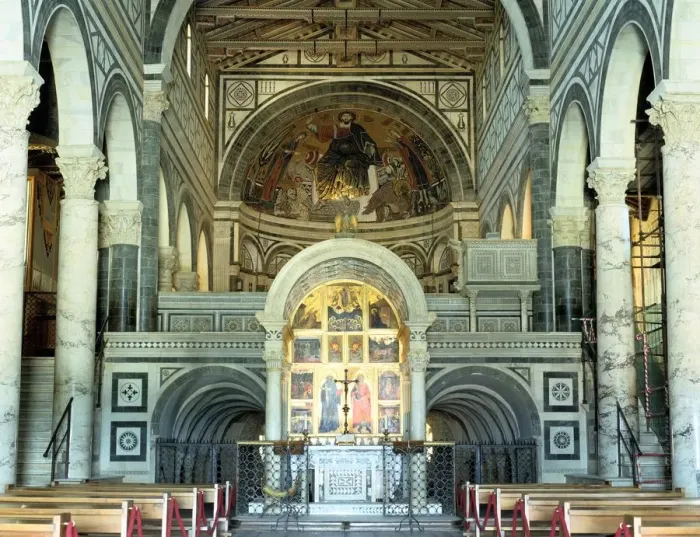 Framed Print : Interior of the Basilica of San Miniato al Monte, Florence, Italy Framed Print : Interior of the Basilica of San Miniato al Monte, Florence, Italy