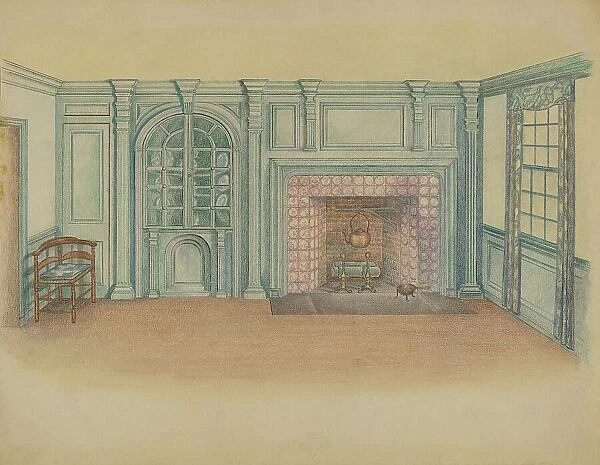 Interior, c. 1936. Creator: Unknown