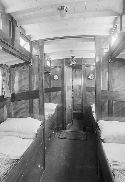 Interior of cabin on cabin cruiser D. G. S. P. 1913. Creator: Kirk & Sons of Cowes