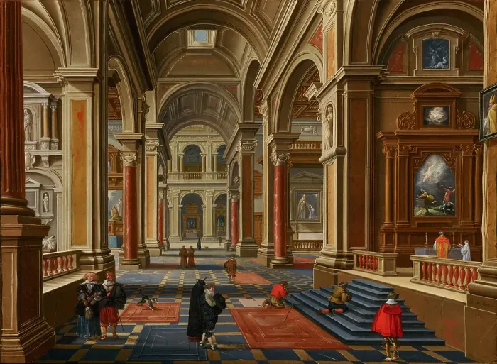 Framed Print : Interior of a Catholic Church. Creator: Bartholomeus van Bassen Framed Print : Interior of a Catholic Church. Creator: Bartholomeus van Bassen