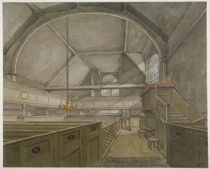 Framed Print : Interior of the chapel in the Church of St Bartholomew-the-Great, Smithfield, City of London, 1818 Framed Print : Interior of the chapel in the Church of St Bartholomew-the-Great, Smithfield, City of London, 1818