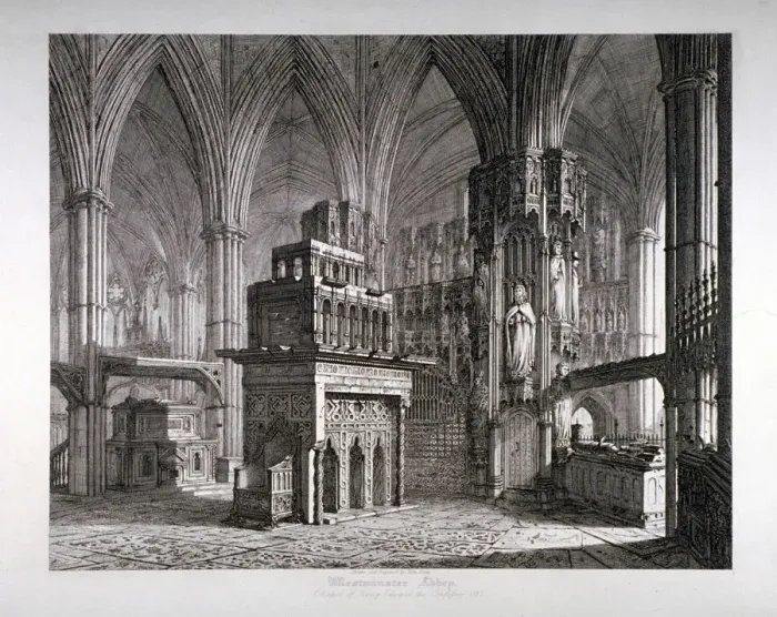 Framed Print : Interior of the Chapel of King Edward the Confessor, Westminster Abbey, London, c1817 Framed Print : Interior of the Chapel of King Edward the Confessor, Westminster Abbey, London, c1817