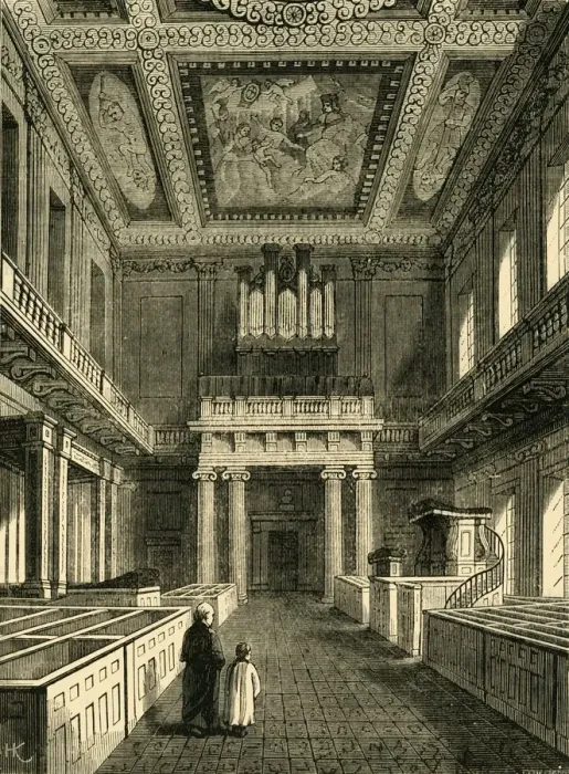 Framed Print : Interior of the Chapel Royal (Banqueting House), Whitehall, (1881). Creator: Unknown Framed Print : Interior of the Chapel Royal (Banqueting House), Whitehall, (1881). Creator: Unknown