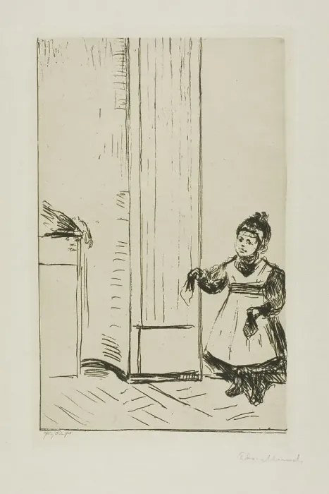 Framed Print : Interior with a Child. Lothar Linde, 1902. Creator: Edvard Munch Framed Print : Interior with a Child. Lothar Linde, 1902. Creator: Edvard Munch