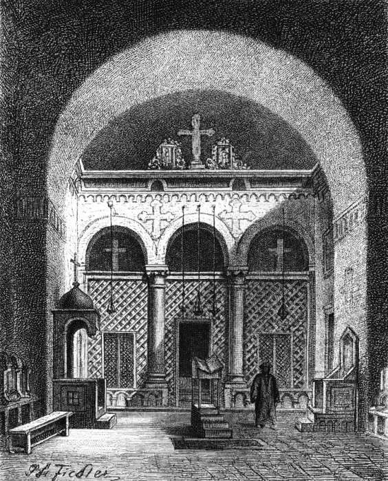Framed Print : Interior of a Church, Egypt, 1881 Framed Print : Interior of a Church, Egypt, 1881