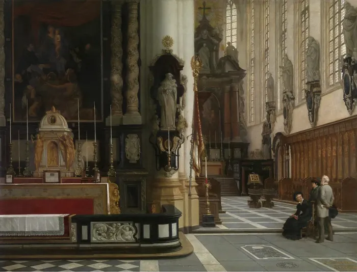 Framed Print : Interior of the Church of Saint Paul in Antwerp, c1840-1890. Creator: Jean Geeraerts Framed Print : Interior of the Church of Saint Paul in Antwerp, c1840-1890. Creator: Jean Geeraerts