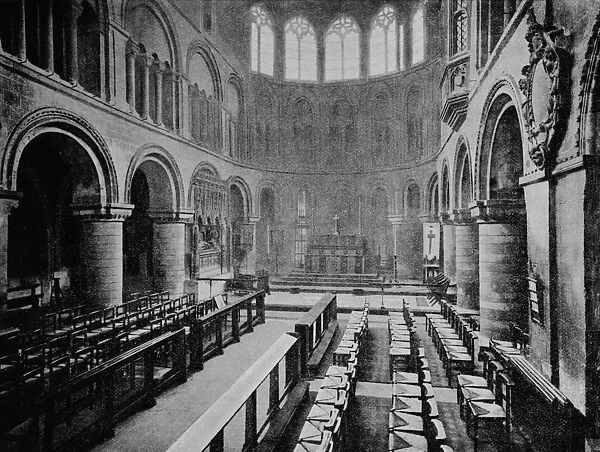 Interior of the Church of St Bartholomew the Great, West Smithfield, City of London, 1906
