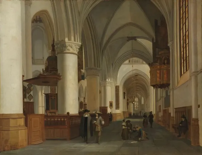 Framed Print : Interior of the Church of St Bavo in Haarlem, 1674. Creator: Job Adriaensz Berckheyde Framed Print : Interior of the Church of St Bavo in Haarlem, 1674. Creator: Job Adriaensz Berckheyde