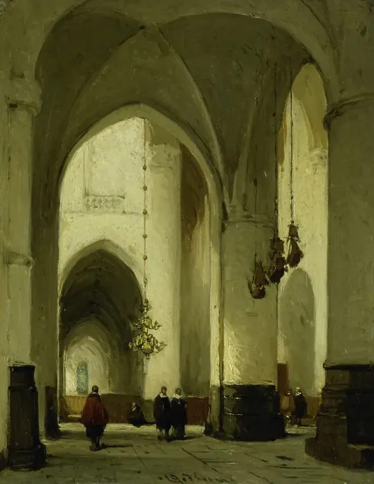 Framed Print : Interior of the Church of St Bavo in Haarlem, c.1860-c.1891. Creator: Johannes Bosboom Framed Print : Interior of the Church of St Bavo in Haarlem, c.1860-c.1891. Creator: Johannes Bosboom