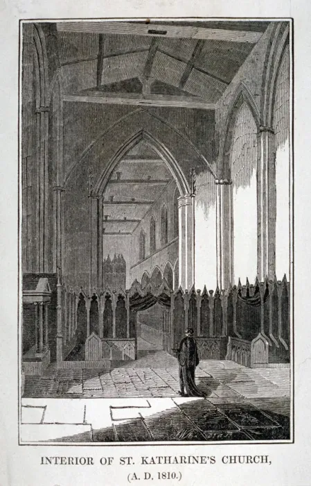 Framed Print : Interior of the Church of St Katherine by the Tower, Stepney, London, 1810. Artist: JWA Framed Print : Interior of the Church of St Katherine by the Tower, Stepney, London, 1810. Artist: JWA