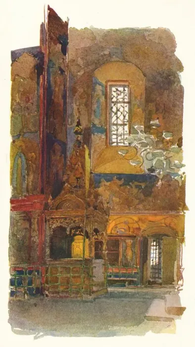 Framed Print : Interior of the Church of St. Nicholas, Yaroslav, c1900, (1905). Artist: Georges Kossiakoff Framed Print : Interior of the Church of St. Nicholas, Yaroslav, c1900, (1905). Artist: Georges Kossiakoff