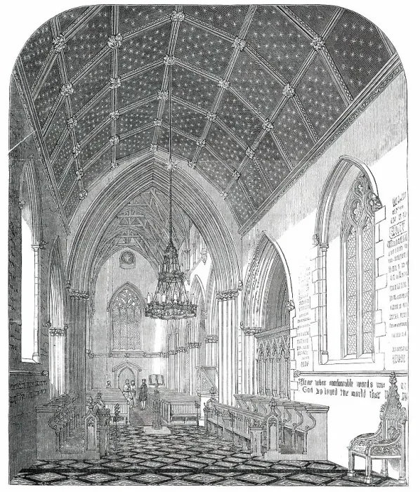 Framed Print : Interior of the Church of St. Stephen, Rochester-Row, Westminster, 1850. Creator: Unknown Framed Print : Interior of the Church of St. Stephen, Rochester-Row, Westminster, 1850. Creator: Unknown