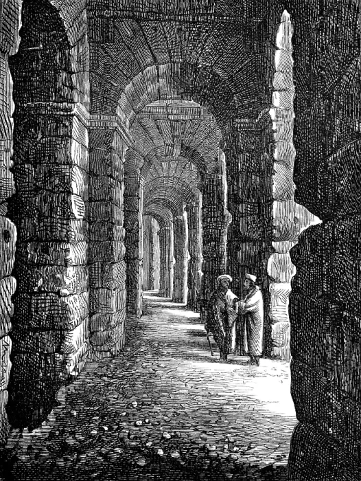 Framed Print : Interior of the Coliseum at El Djem, near Tunis, 1874. Creator: Unknown Framed Print : Interior of the Coliseum at El Djem, near Tunis, 1874. Creator: Unknown
