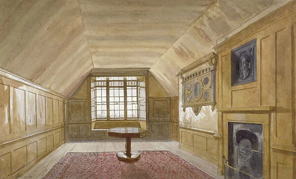 Interior of the Council Chamber in the White Tower, Tower of London, Stepney, London, 1883