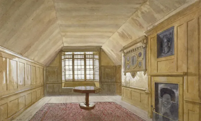 Framed Print : Interior of the Council Chamber in the White Tower, Tower of London, Stepney, London, 1883 Framed Print : Interior of the Council Chamber in the White Tower, Tower of London, Stepney, London, 1883