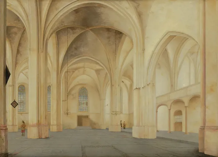 Framed Print : The Interior of the Cunerakerk in Rhenen. Creator: Pieter Jansz Saenredam Framed Print : The Interior of the Cunerakerk in Rhenen. Creator: Pieter Jansz Saenredam