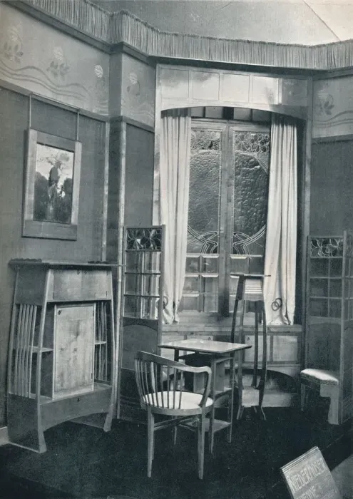 Framed Print : Interior. Decorated by M. Niedermoser, c1900 Framed Print : Interior. Decorated by M. Niedermoser, c1900