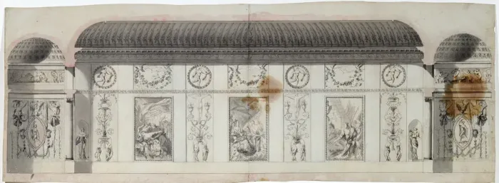 Framed Print : Interior design of the Catherine Palace, Tsarskoye Selo, Russia, 1780s. Artist: Charles Cameron Framed Print : Interior design of the Catherine Palace, Tsarskoye Selo, Russia, 1780s. Artist: Charles Cameron