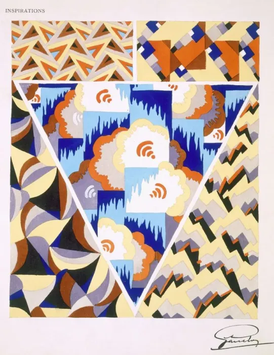 Framed Print : Interior design pattern, c1930s. Creator: French School (20th Century) Framed Print : Interior design pattern, c1930s. Creator: French School (20th Century)