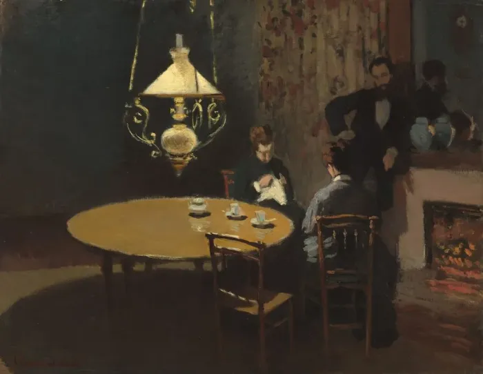 Framed Print : Interior, after Dinner, 1868 / 1869. Creator: Claude Monet Framed Print : Interior, after Dinner, 1868 / 1869. Creator: Claude Monet