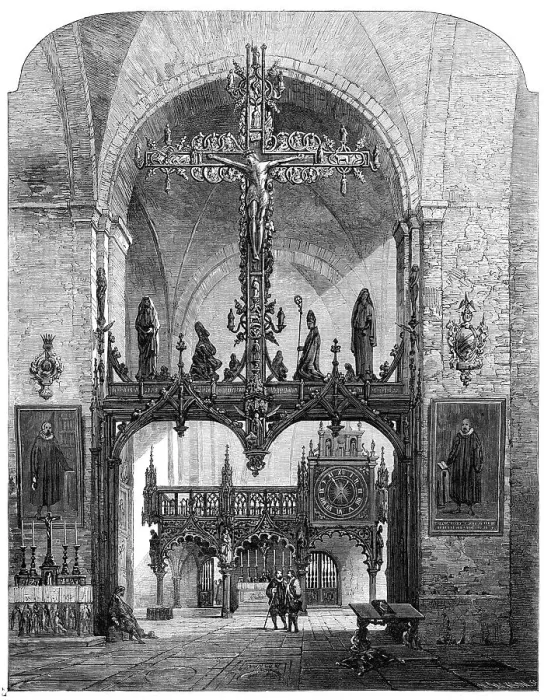 Framed Print : Interior of the Dom, Lübeck, by Samuel Read, in the exhibition of the Society of... 1862. Creator: Mason Jackson. Interior of the Dom, Lübeck, by Samuel Read, in the exhibition of the Society of... 1862 Framed Print : Interior of the Dom, Lübeck, by Samuel Read, in the exhibition of the Society of... 1862. Creator: Mason Jackson. Interior of the Dom, Lübeck, by Samuel Read, in the exhibition of the Society of... 1862