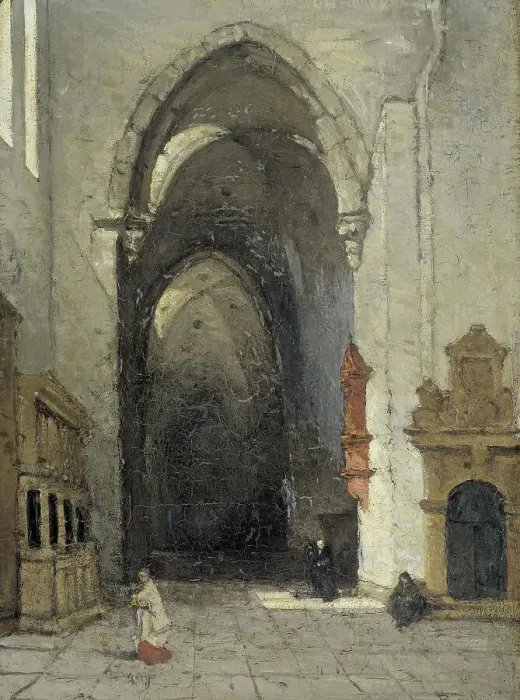 Framed Print : Interior of the Dom in Trier, 1870-1880. Creator: Johannes Bosboom Framed Print : Interior of the Dom in Trier, 1870-1880. Creator: Johannes Bosboom