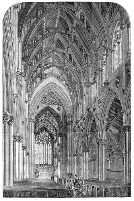 Framed Print : Interior of Doncaster Church, 1858. Creator: Unknown Framed Print : Interior of Doncaster Church, 1858. Creator: Unknown