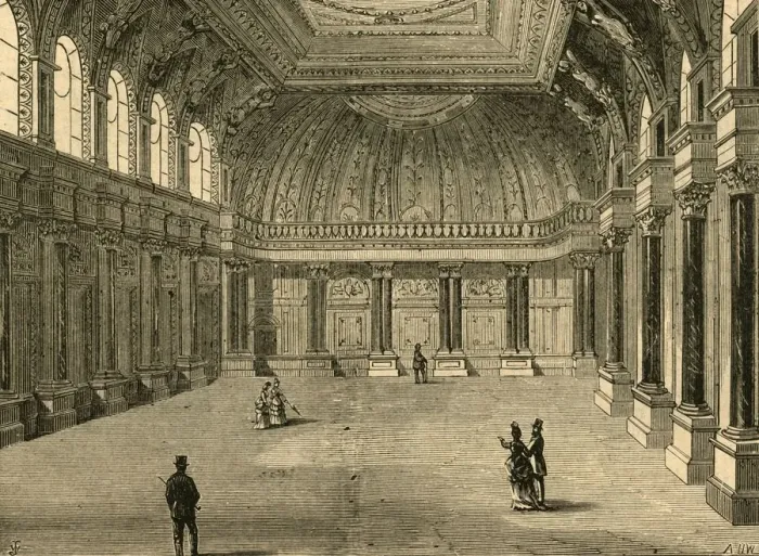 Framed Print : Interior of Drapers Hall, 1897. Creator: Unknown Framed Print : Interior of Drapers Hall, 1897. Creator: Unknown